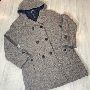 American Eagle Outfitters Brown Pea Coat